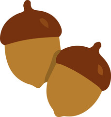 Autumn Acorns – Cozy Fall Nature Illustration © Stacy