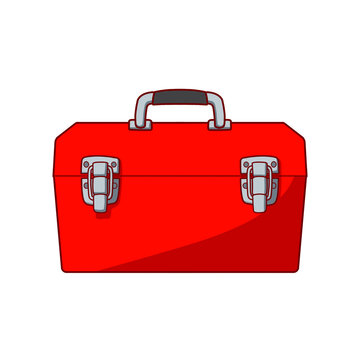 Red Metal Tool Box
