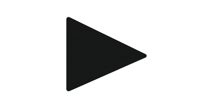 Black play button icon
