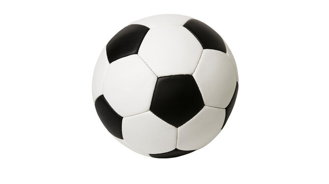 Classic black and white soccer ball