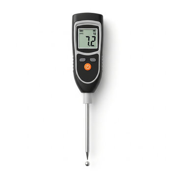 Digital ph meter for testing water quality and soil acidity isolated on white background