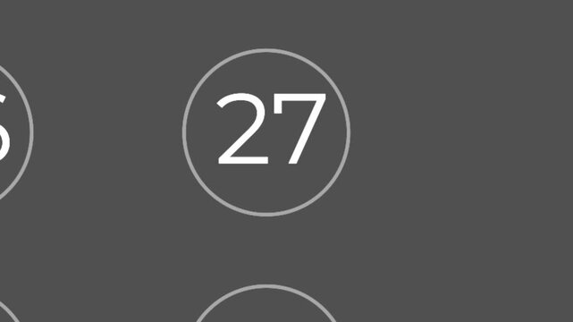november 27th black friday special date calendar zoom animation.