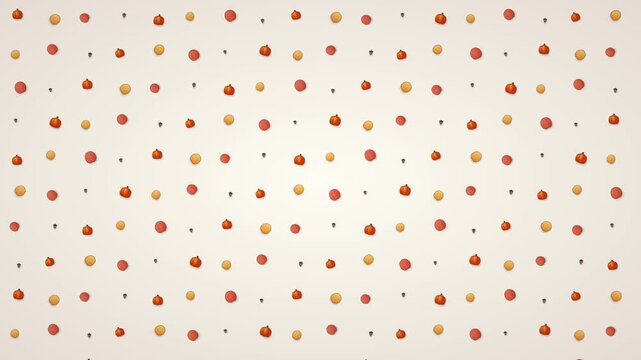 Seamless Autumn Pumpkin Pattern Background