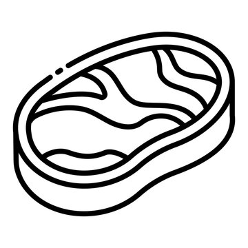 meltique meat steak grill outline icon for food groceries 