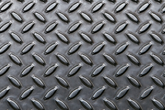 Close Up Steel Diamond Tread Plate Texture