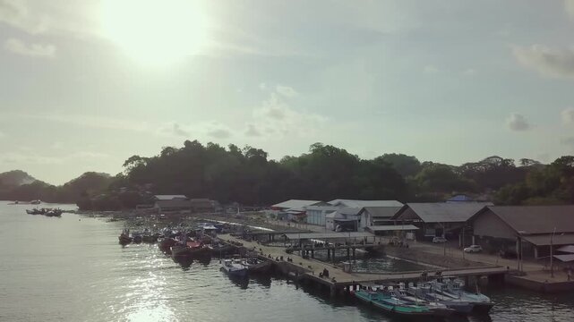 Sendang Biru Fish Auction Market and Fishing Port in Malang East Java
