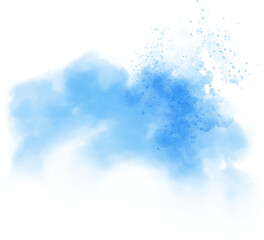 Obraz premium Watercolor stain decoration