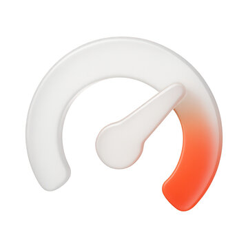 PNG Minimalist speedometer gauge illustration.