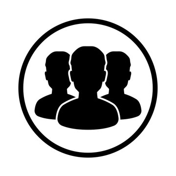 User Group in Outline Circle