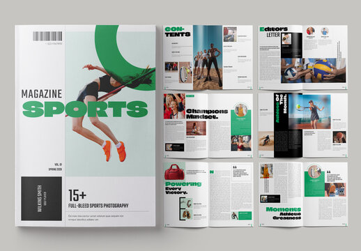 Sports Magazine Template