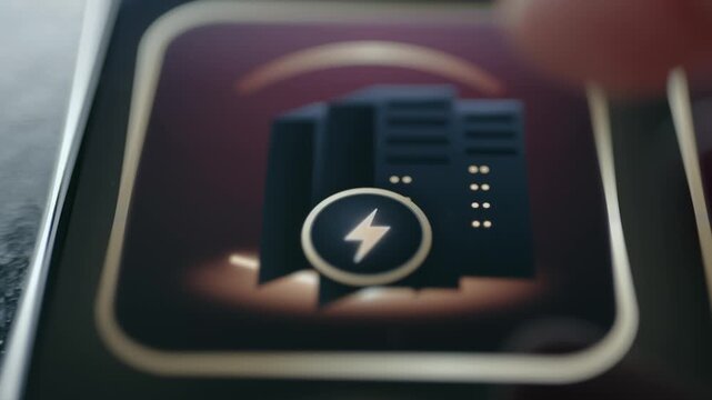 server electricity control application icon interface