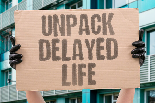 "Unpack delayed life" Putting off unpacking feels like avoiding a return to normal. TRAVEL. UNPACK. DELAY. ROUTINE. NORMAL.