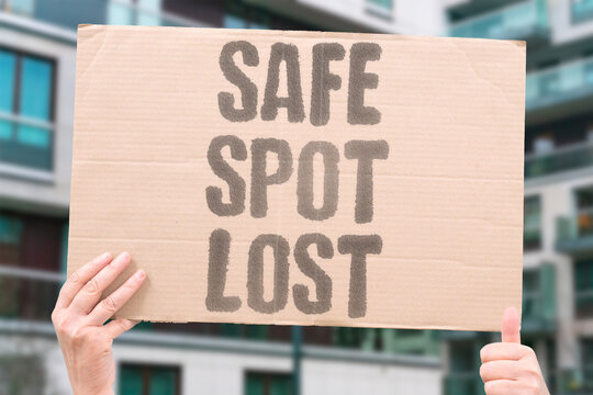 "Safe spot lost" The perfect hiding place makes finding the item impossible. HIDE. SEARCH. LOSS. MEMORY. LOCATION.