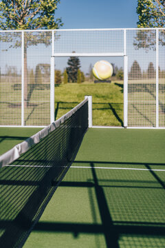 Outdoor Padel Court in Scenic Natural Surroundings