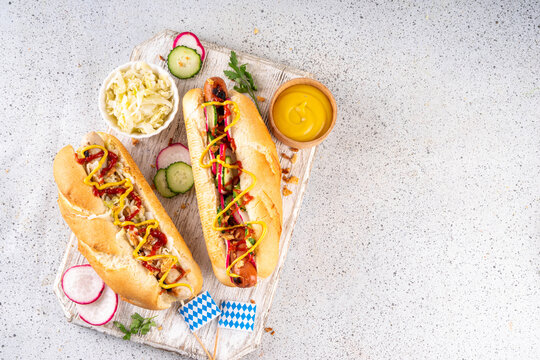 Tasty Oktoberfest hotdogs