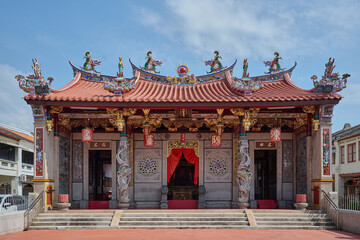 Fototapeta premium Historic Tan Clan House with traditional Chinese architecture in Penang, Malaysia