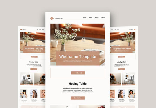Wireframe Template Layout