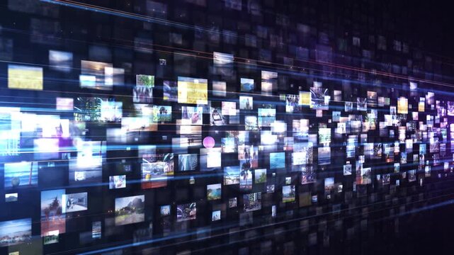 Streaming media contents in a digital data flow