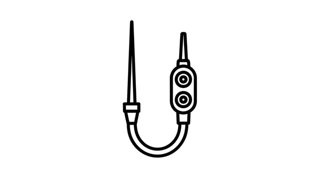 Aquarium Water Changer Tool Icon - Simple Line Art