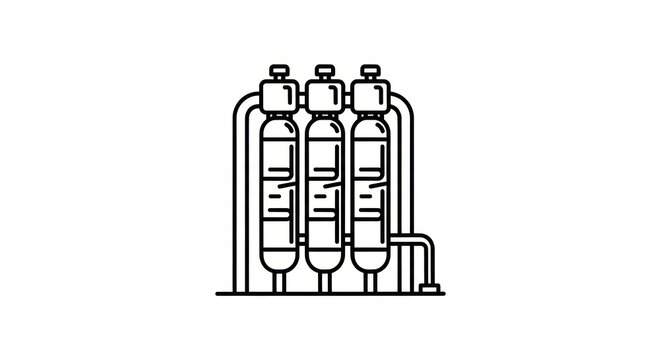 Industrial equipment and machinery setup.