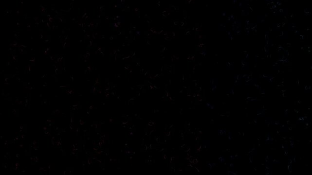 Glowing yellow spinning digital circular loading animation footage with bright geometric patterns on black background screen