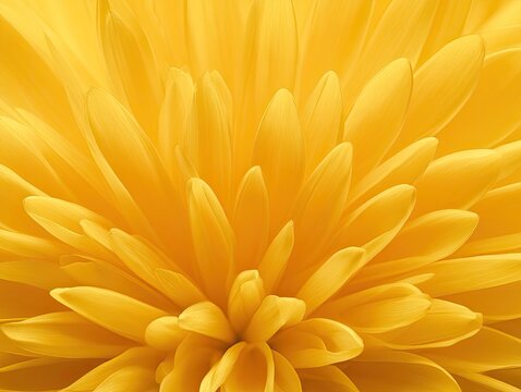 Close-up macro of vibrant yellow flower petals, radially arranged