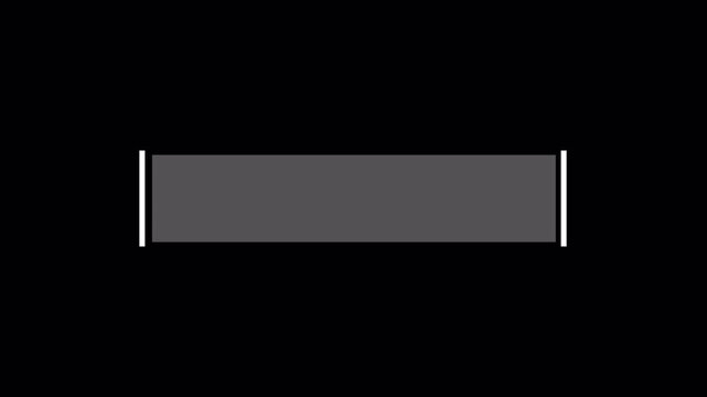 Simple Callout Animation, Minimal Lower Third Label Banner, Clean Rectangular Annotation Overlay on Black Background