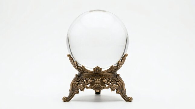 Mystic Crystal Ball on Ornate Stand