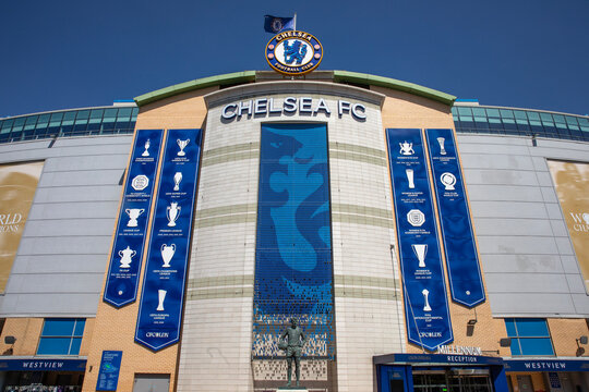 Stamford Bridge Stadium - The Home of Chelsea Football Club in London, UK
