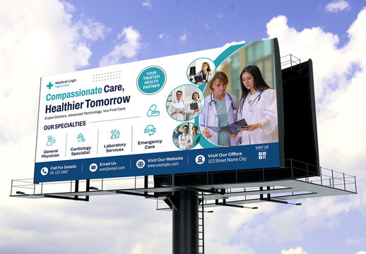 Medical Bill Board Design Template Layout