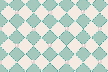 mint diamond pearl seamless pattern