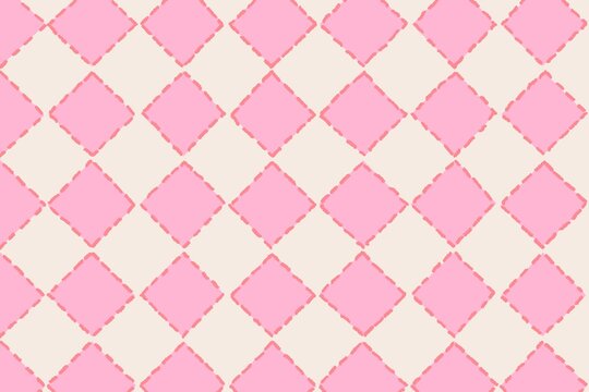 pink diamond seamless pattern background