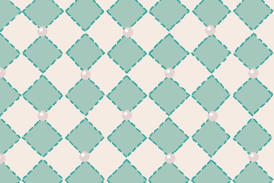mint diamond pearl seamless pattern
