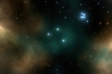 Fototapeta premium Distant galaxy with star clusters, nebulae, and cosmic dust