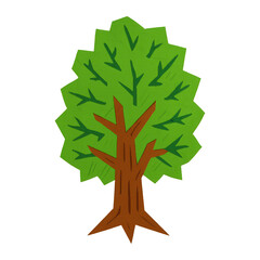 Fototapeta premium PNG Colorful tree illustration design