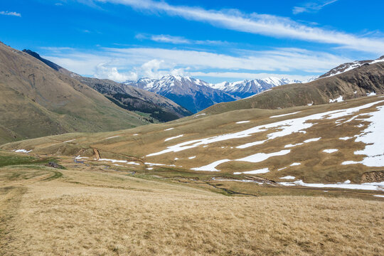 Caucasus Mountains landscape. Karachay-Cherkessia, Russia