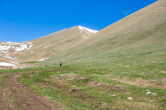 Caucasus Mountains landscape. Karachay-Cherkessia, Russia