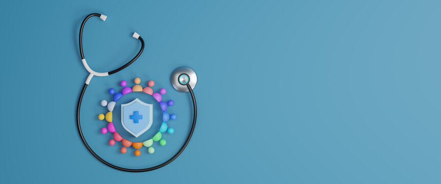 World patient safety day advances global awareness, collaboration, and commitment to safer care practices. Concept of health insurance or healthcare access to health welfare and copy space. 3d render