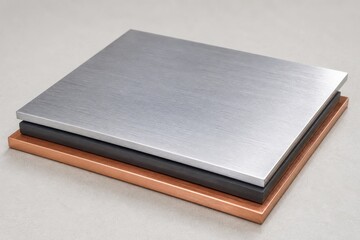 Fototapeta premium Thermal Interface Pad Between Aluminum and Copper Layers