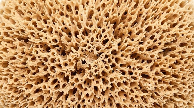 Natural sea sponge texture macro close up detail