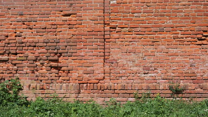 Red brick ruins old wall © makam1969