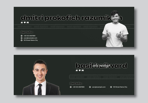 Email Signature Corporate Business Template