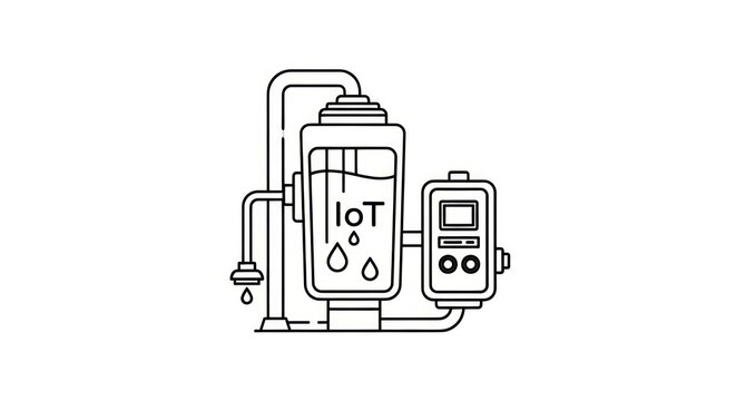 Industrial IoT water management system.