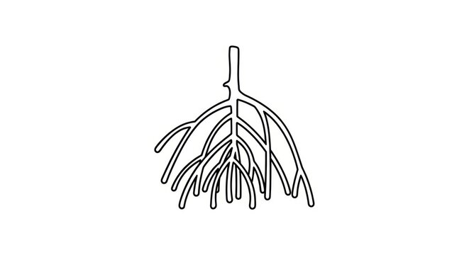 Simple Root System Illustration.