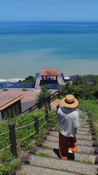 Beautiful scenery from the Nantian Cultural and Scenic Viewpoint, Daren Township, Taitung County, Taiwan