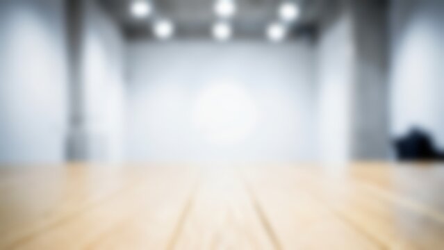 Sharp empty light oak wooden planks with