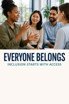 Everyone Belongs Inclusive Communication Poster