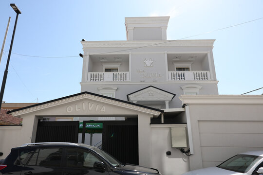 real estate hotel, bar, restaurant, exterior of Olivia Hotel in Durres