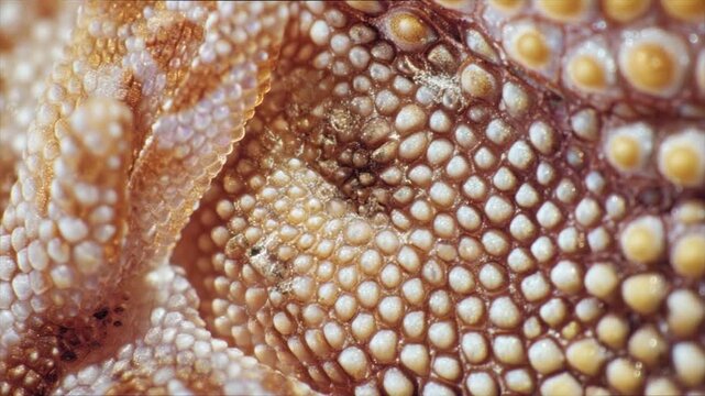 Close-up macro view of textured reptilian skin with a range of tones