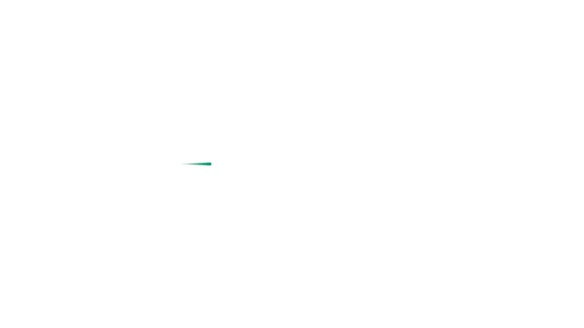 A single glowing green to cyan particle leaves a fading trail line as it slides horizontally across the frame then resets to the starting position seamlessly